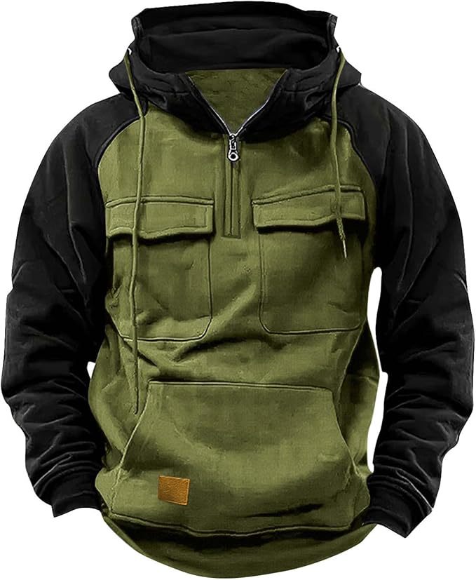Herren Sportig bomulls-hoodie med huva och praktiska fickor Mirla-Eva Jonsson