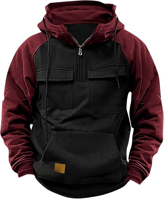 Herren Sportig bomulls-hoodie med huva och praktiska fickor Mirla-Eva Jonsson