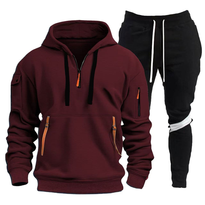 Herren Sportliche Hoodie- och Joggingbyxor Kombination Mirla-Eva Jonsson