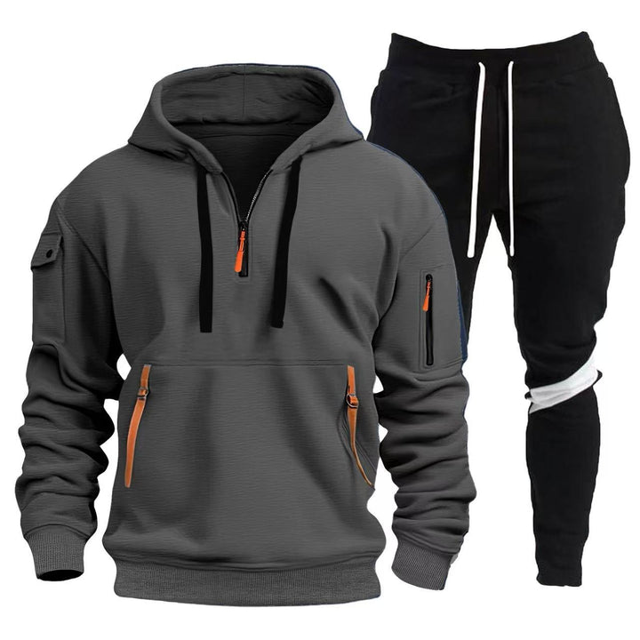 Herren Sportliche Hoodie- och Joggingbyxor Kombination Mirla-Eva Jonsson