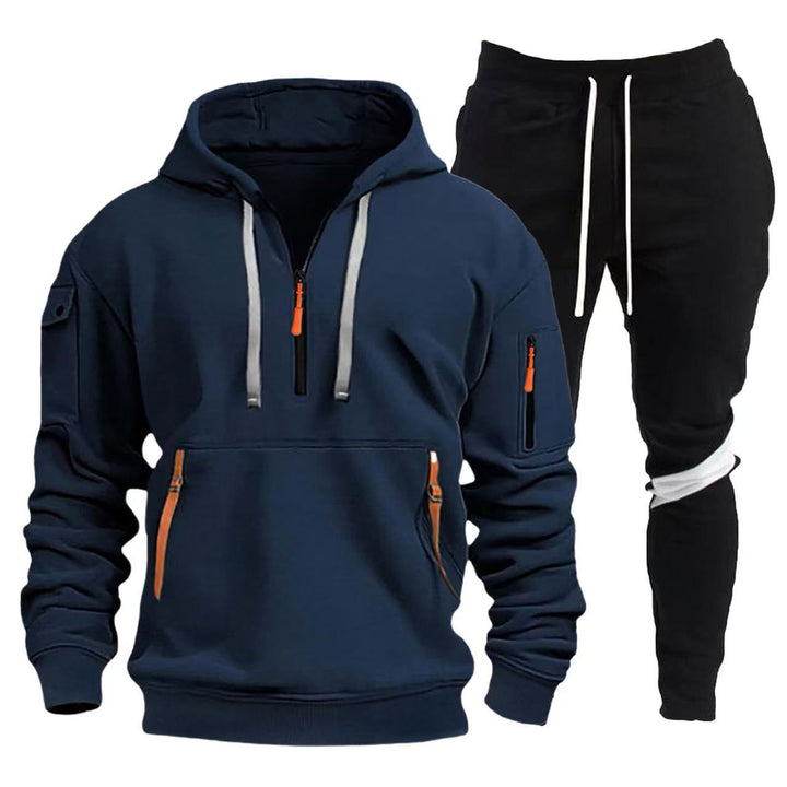 Herren Sportliche Hoodie- och Joggingbyxor Kombination Mirla-Eva Jonsson