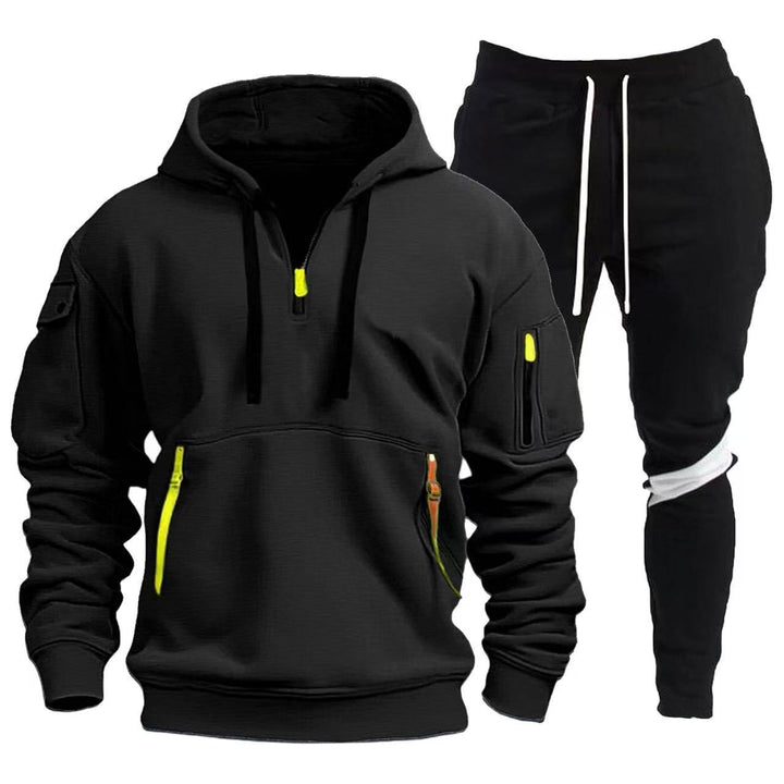 Herren Sportliche Hoodie- och Joggingbyxor Kombination Mirla-Eva Jonsson
