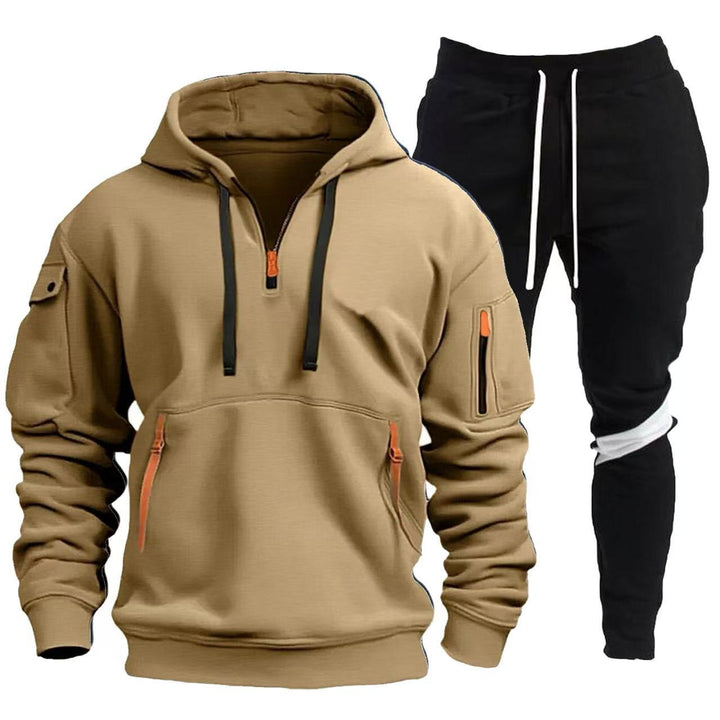 Herren Sportliche Hoodie- och Joggingbyxor Kombination Mirla-Eva Jonsson
