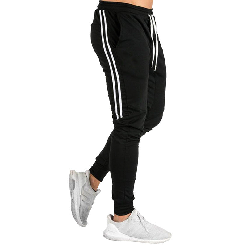 Herren Sportliche Joggingbyxor med andningsbar struktur och sidostråkar Mirla-Eva Jonsson