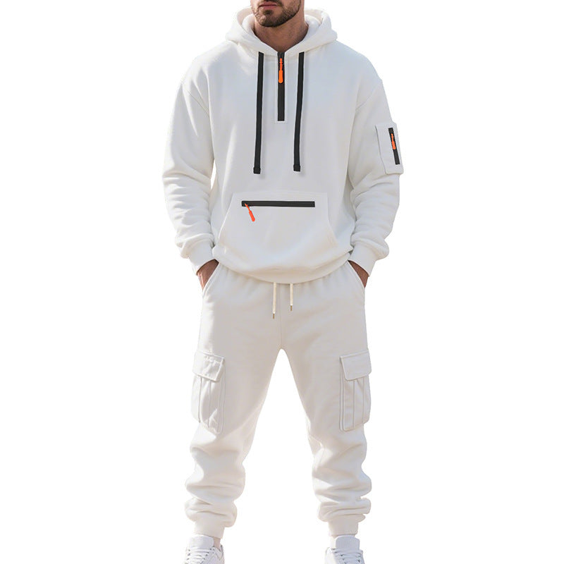 Herren Sportliches Hoodie-Set med praktiska fickor och modern design Eva Jonsson-Eva Jonsson