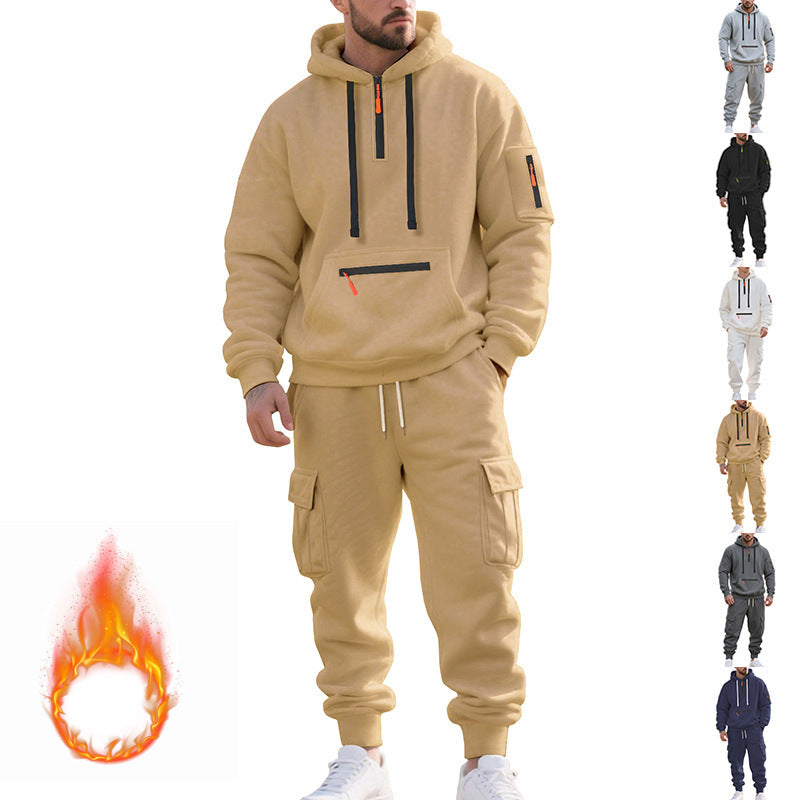 Herren Sportliches Hoodie-Set med praktiska fickor och modern design Eva Jonsson-Eva Jonsson