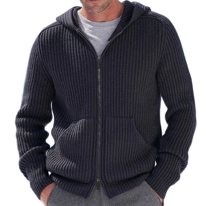 Herren Strickjacke mit Kapuze Mirla-Eva Jonsson