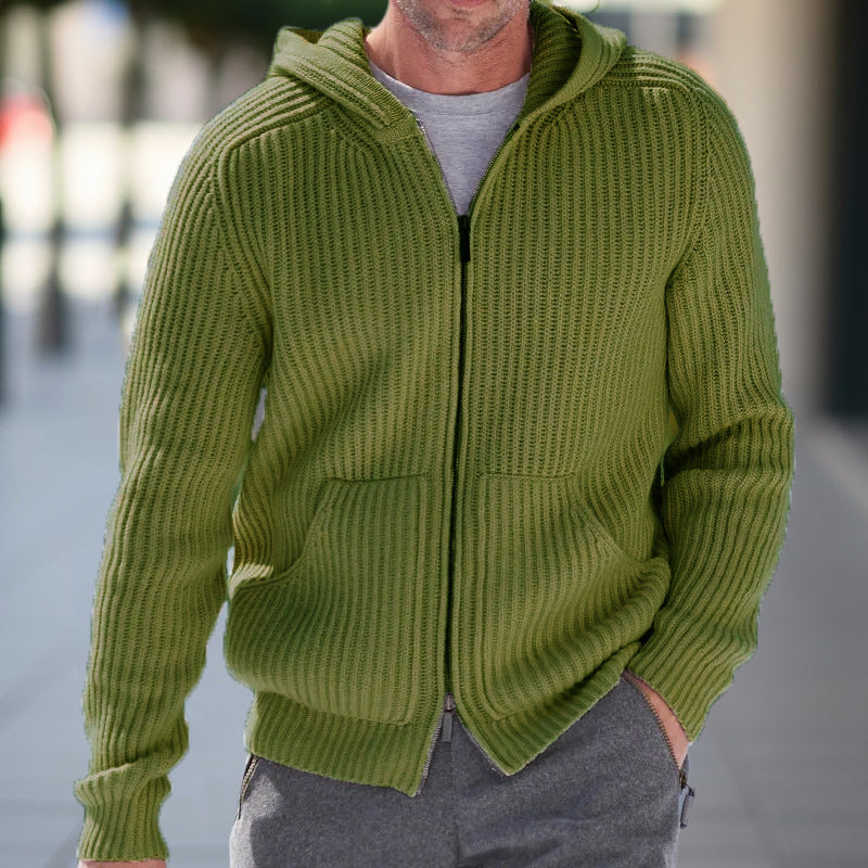 Herren Strickjacke mit Kapuze Mirla-Eva Jonsson