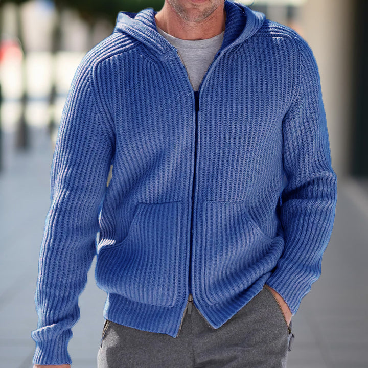 Herren Strickjacke mit Kapuze Mirla-Eva Jonsson