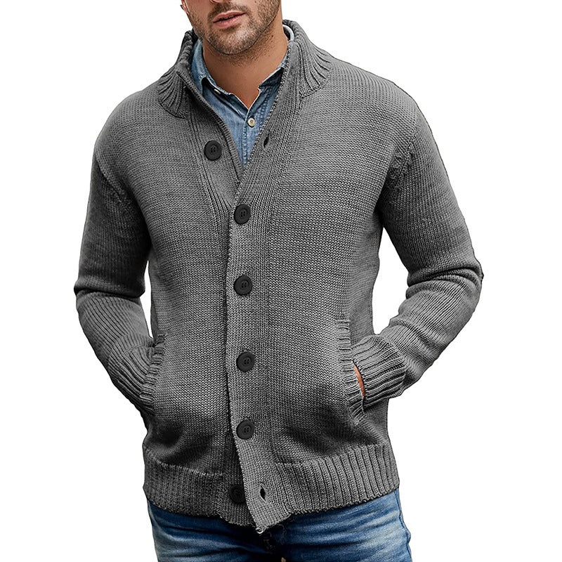 Herren Strickjacke mit modernem Design und praktischen Taschen Mirla-Eva Jonsson