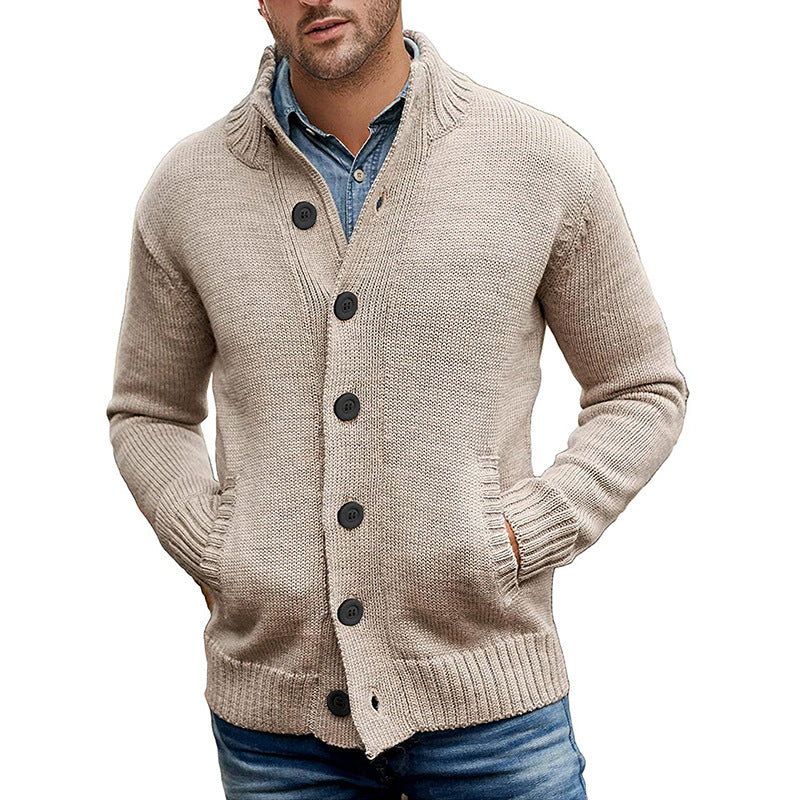Herren Strickjacke mit modernem Design und praktischen Taschen Mirla-Eva Jonsson