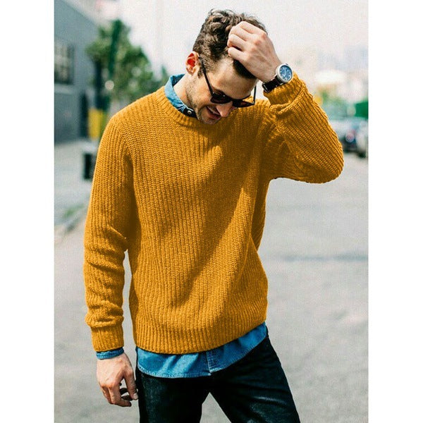 Herren Strickpullover mit Rundhalsausschnitt Mirla-Eva Jonsson