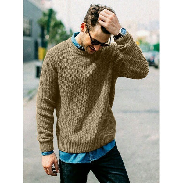 Herren Strickpullover mit Rundhalsausschnitt Mirla-Eva Jonsson