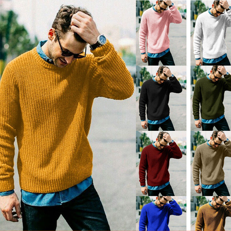 Herren Strickpullover mit Rundhalsausschnitt Mirla-Eva Jonsson