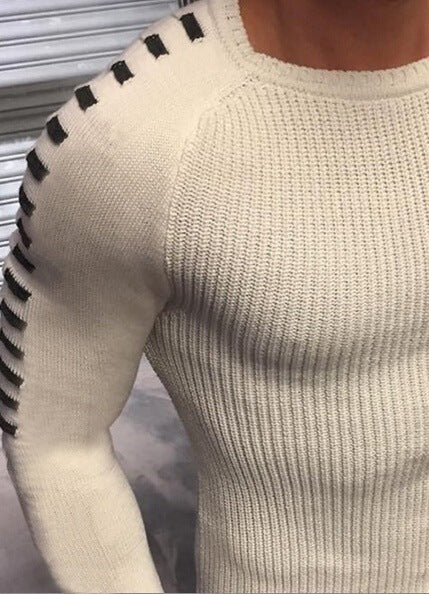 Herren Strickpullover mit innovativem Design und strukturierten Ärmeln Mirla-Eva Jonsson