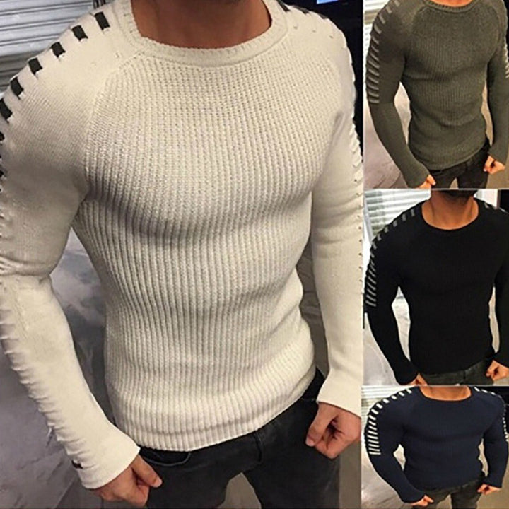 Herren Strickpullover mit innovativem Design und strukturierten Ärmeln Mirla-Eva Jonsson
