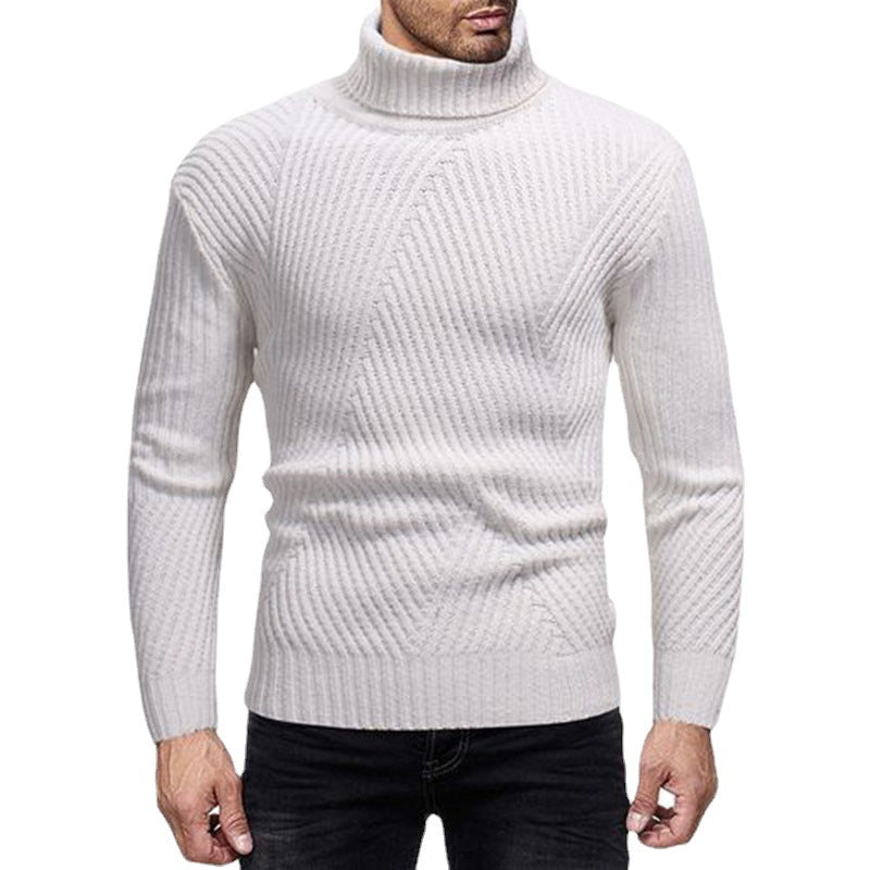 Herren Strickpullover mit modernem Rollkragen und strukturierter Optik Mirla-Eva Jonsson