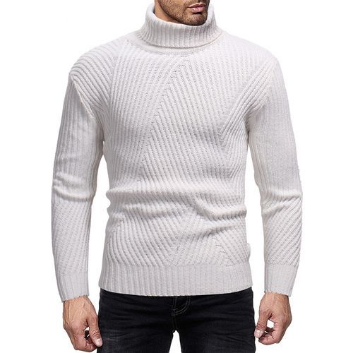 Herren Strickpullover mit modernem Rollkragen und strukturierter Optik Mirla-Eva Jonsson