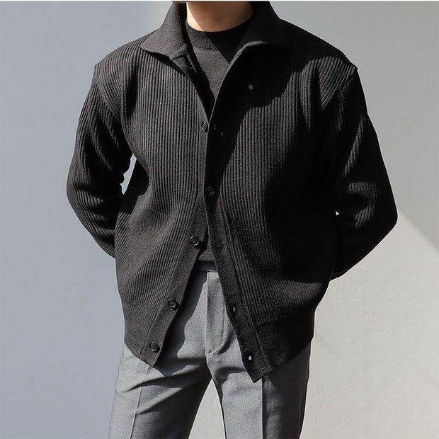 Herren Strukturerad Button-Down-Jacka Mirla-Eva Jonsson