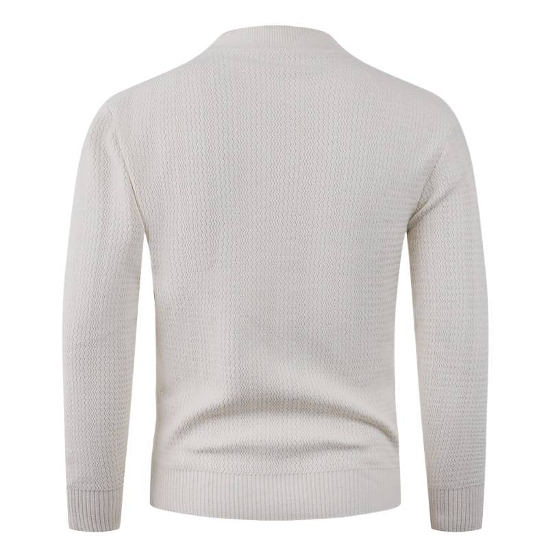 Herren Strukturpullover mit hög krage och modernt design Mirla-Eva Jonsson