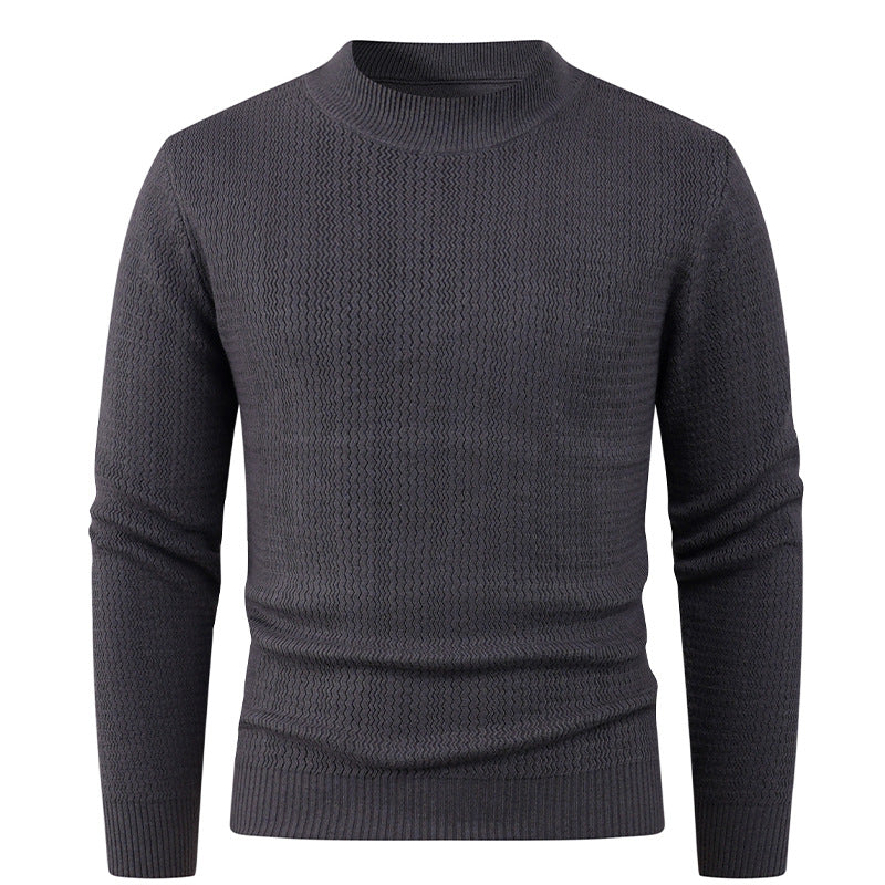 Herren Strukturpullover mit hög krage och modernt design Mirla-Eva Jonsson