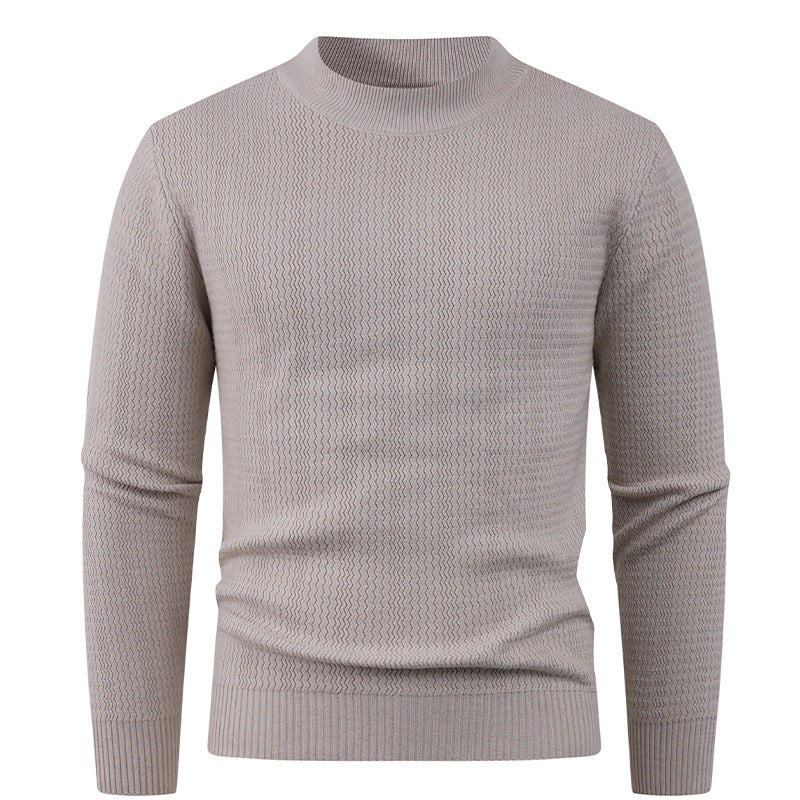 Herren Strukturpullover mit hög krage och modernt design Mirla-Eva Jonsson