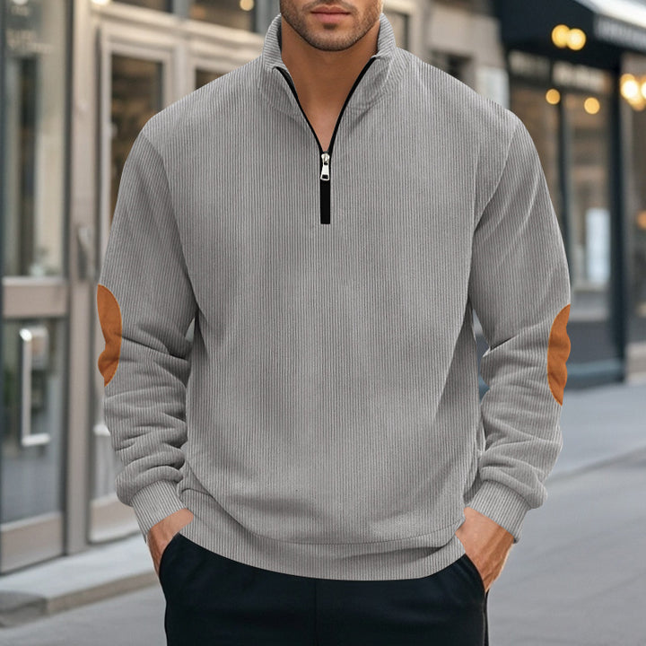 Herren Sweatshirt med blixtlås Mirla-Eva Jonsson