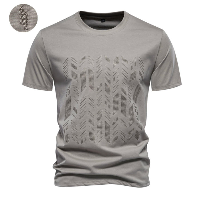 Herren T-shirt med innovativ strukturdesign Mirla-Eva Jonsson
