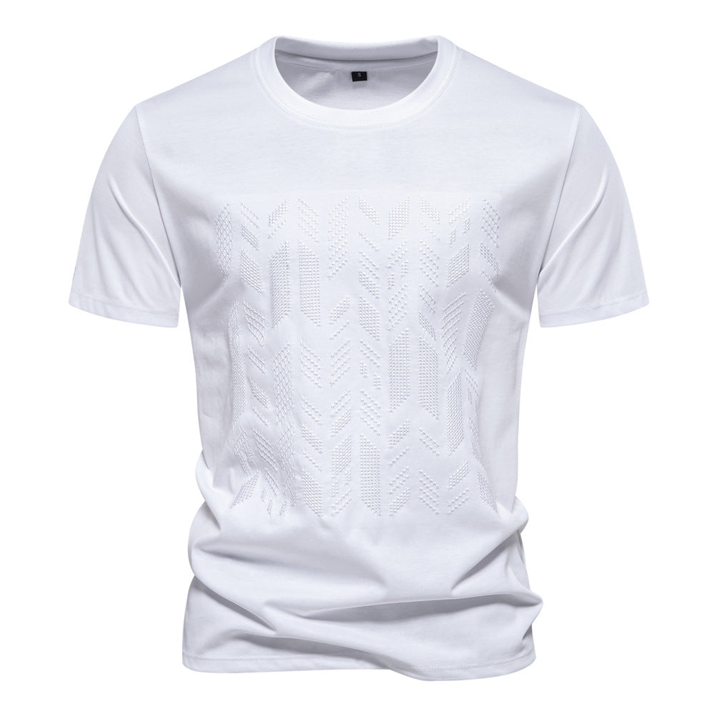 Herren T-shirt med innovativ strukturdesign Mirla-Eva Jonsson