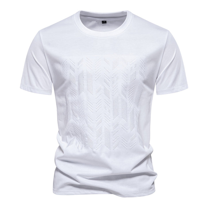 Herren T-shirt med innovativ strukturdesign Mirla-Eva Jonsson