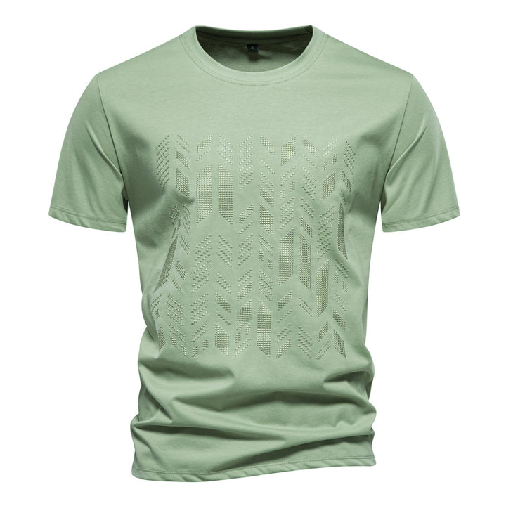 Herren T-shirt med innovativ strukturdesign Mirla-Eva Jonsson