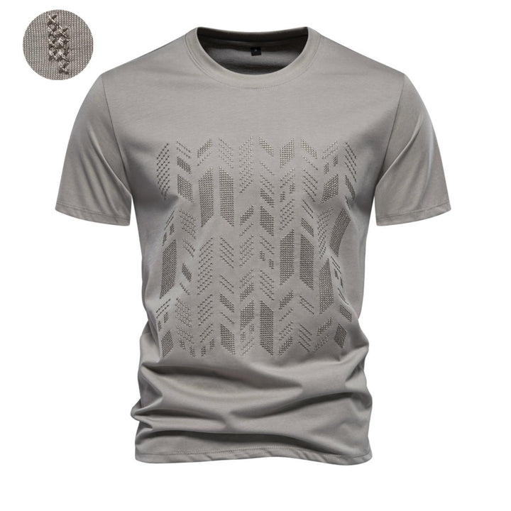 Herren T-shirt med innovativ strukturdesign Mirla-Eva Jonsson