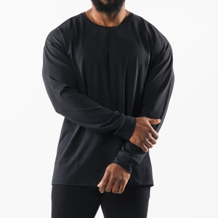 Herren Ventilerande Långärmad T-shirt med innovativ fuktreglering Mirla-Eva Jonsson