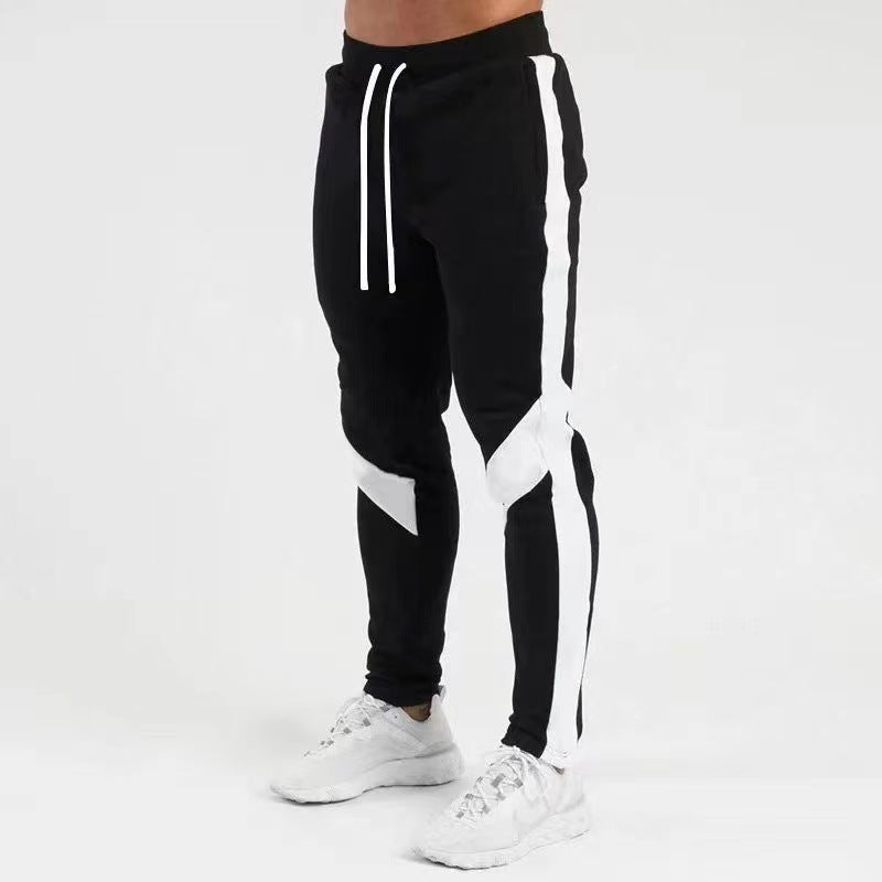 Herren andningsbar fitness-joggingbyxa med kontrasterande detaljer Mirla-Eva Jonsson