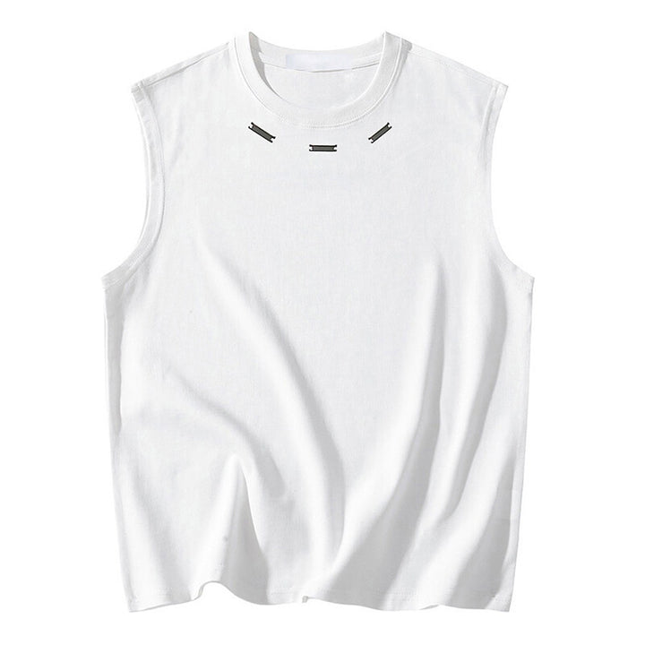 Herren ärmlös T-shirt med stiligt söm detalj Mirla-Eva Jonsson