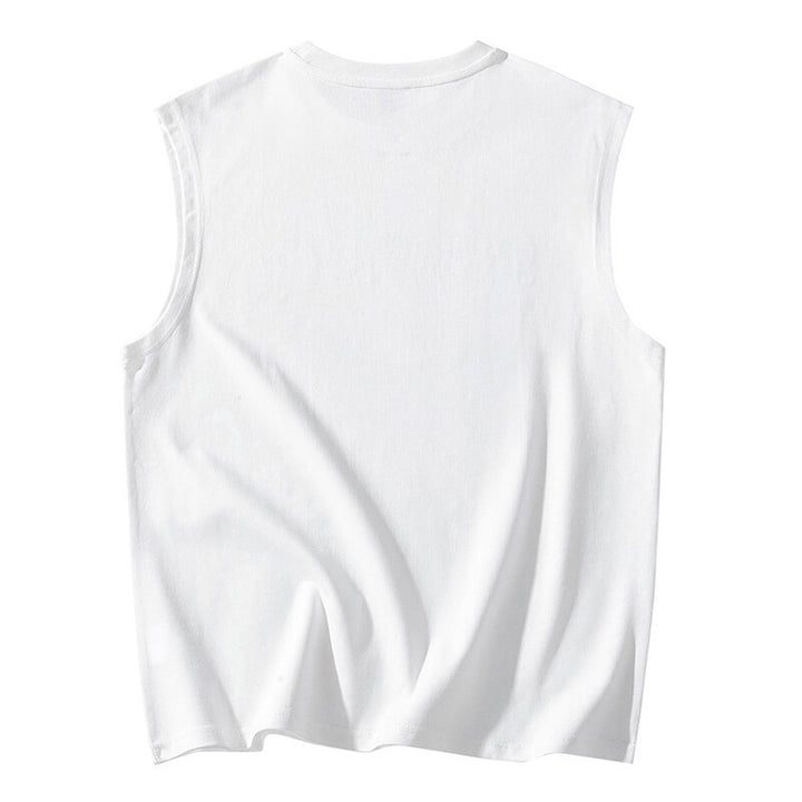 Herren ärmlös T-shirt med stiligt söm detalj Mirla-Eva Jonsson