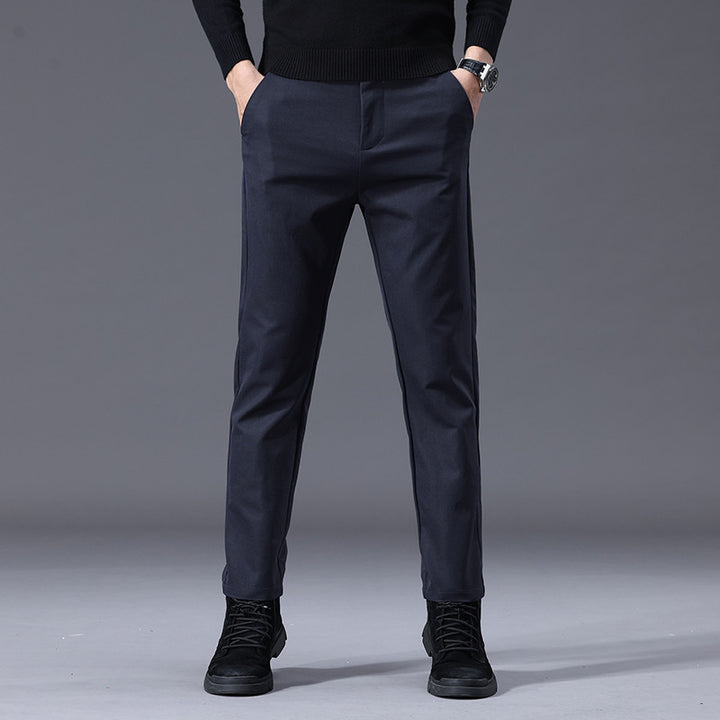 Herren avslappnad Slim-Fit byxa med praktiska fickor Eva Jonsson-Eva Jonsson