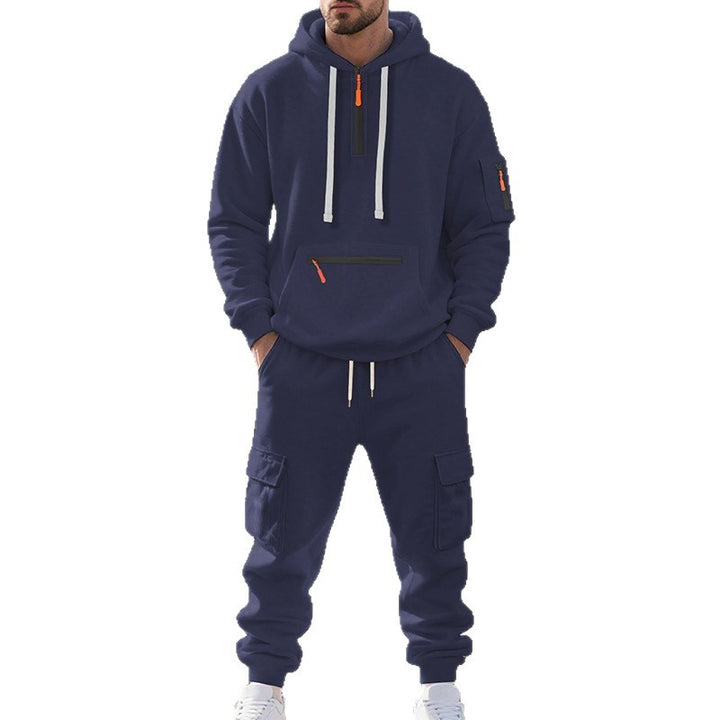 Herren avslappnad hoodie med cargo-byxor Mirla-Eva Jonsson