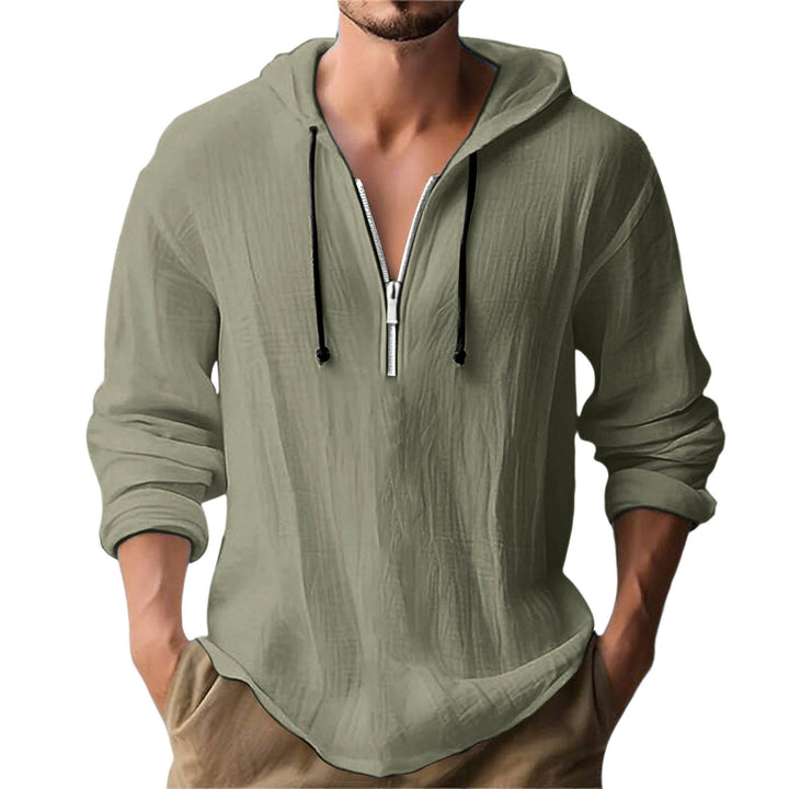 Herren avslappnad hoodie med dragkedja Mirla-Eva Jonsson
