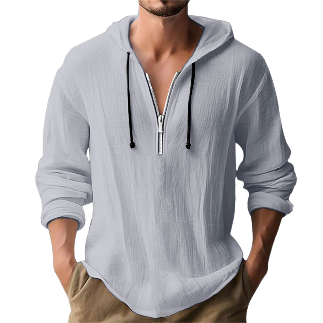 Herren avslappnad hoodie med dragkedja Mirla-Eva Jonsson
