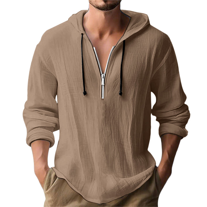 Herren avslappnad hoodie med dragkedja Mirla-Eva Jonsson