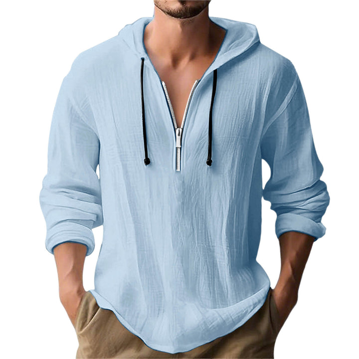 Herren avslappnad hoodie med dragkedja Mirla-Eva Jonsson