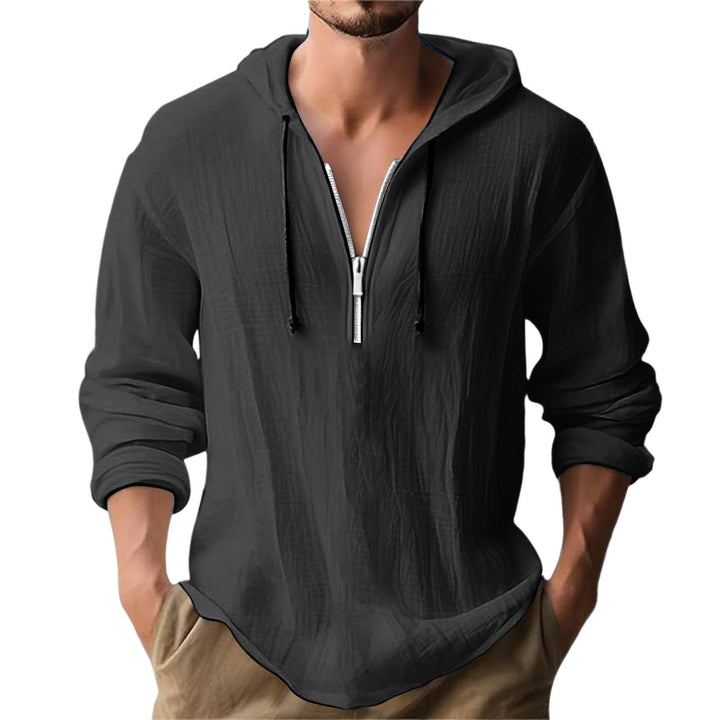 Herren avslappnad hoodie med dragkedja Mirla-Eva Jonsson