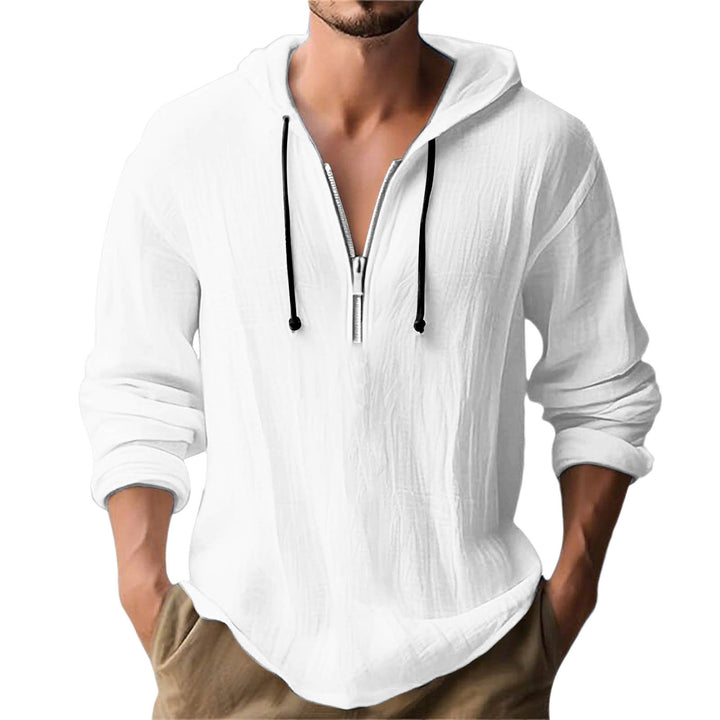 Herren avslappnad hoodie med dragkedja Mirla-Eva Jonsson