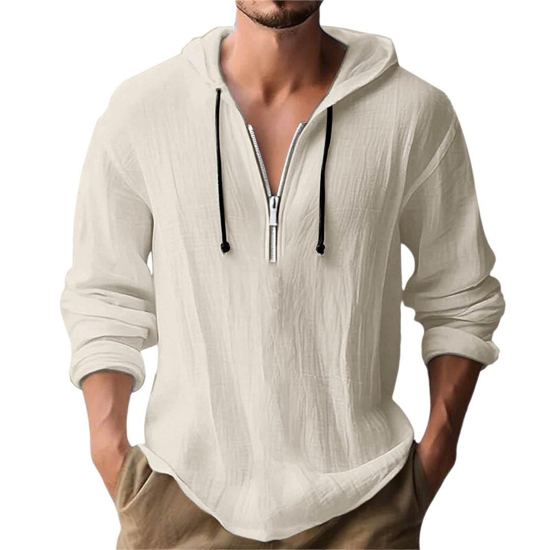 Herren avslappnad hoodie med dragkedja Mirla-Eva Jonsson