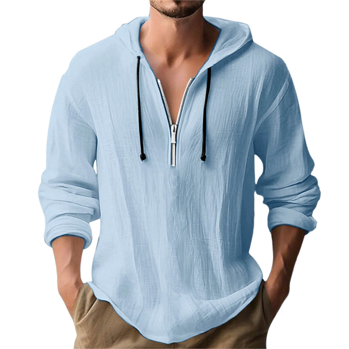 Herren avslappnad hoodie med dragkedja Mirla-Eva Jonsson