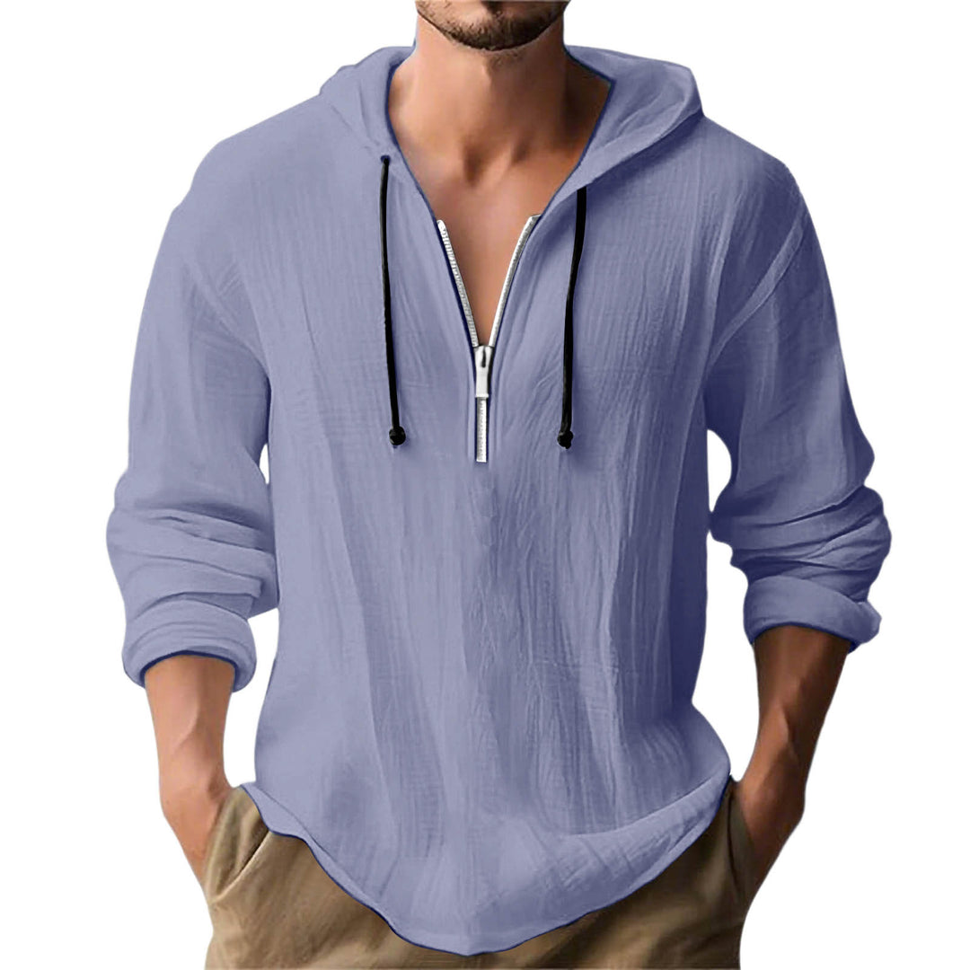 Herren avslappnad hoodie med dragkedja Mirla-Eva Jonsson
