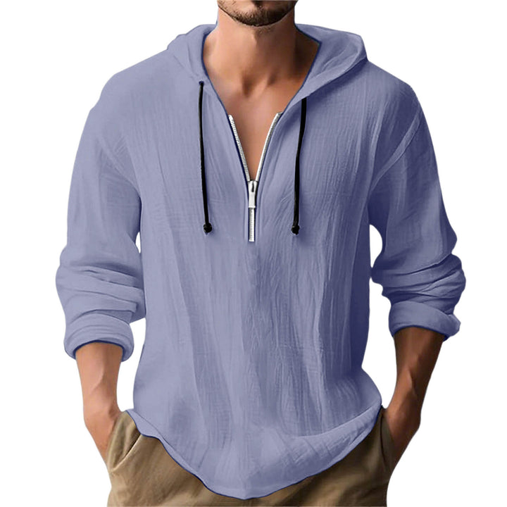 Herren avslappnad hoodie med dragkedja Mirla-Eva Jonsson