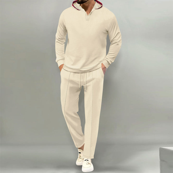 Herren avslappnad hoodie-set med innovativ design och andningsbara egenskaper Mirla-Eva Jonsson