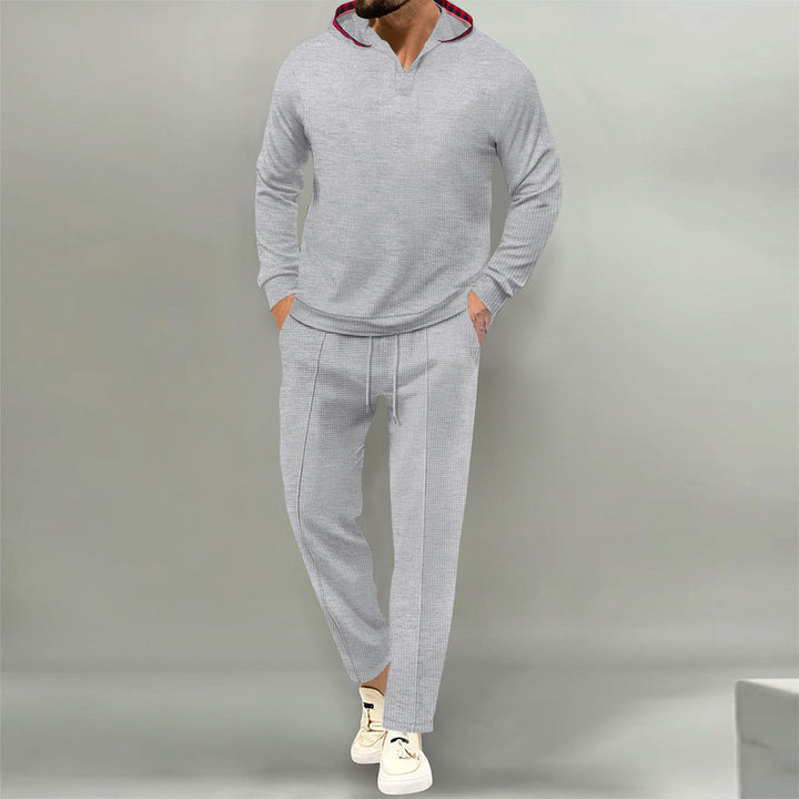 Herren avslappnad hoodie-set med innovativ design och andningsbara egenskaper Mirla-Eva Jonsson